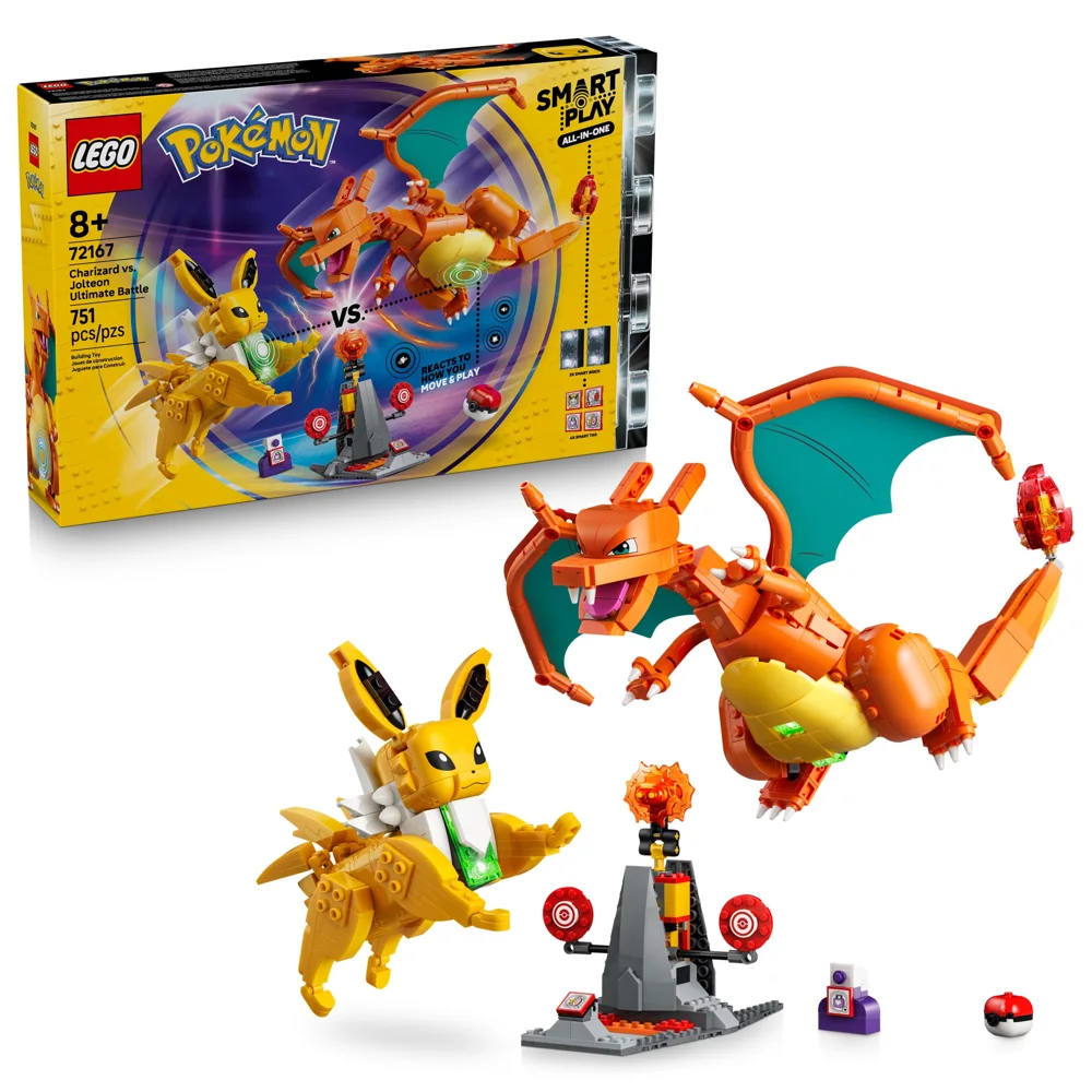 LEGO Pokémon SMART Play Charizard vs. Jolteon