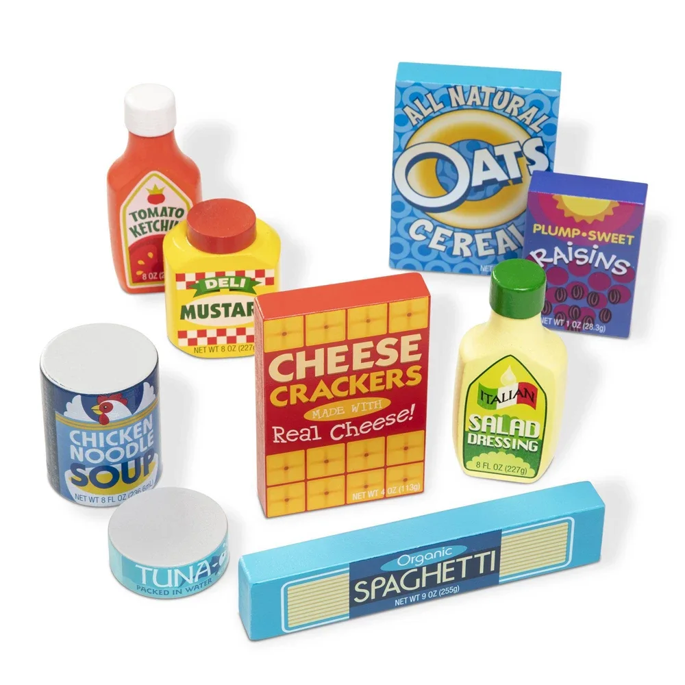 Melissa & Doug Wooden Pantry Food Set
