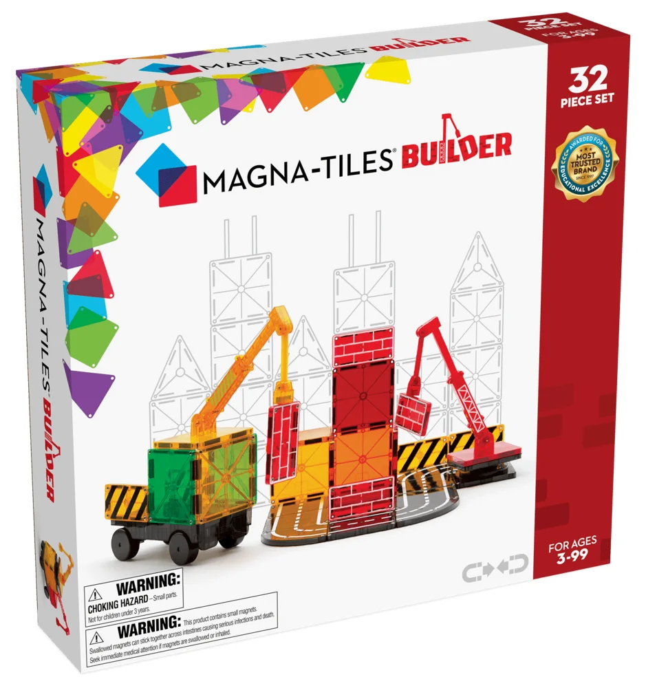 MAGNA-TILES Builder 32-Piece Construction Set