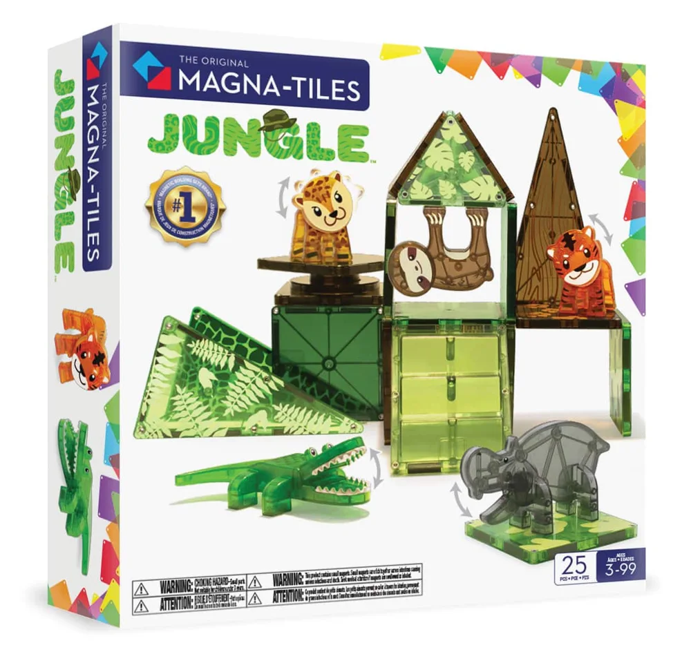 MAGNA-TILES Jungle Animals 25-Piece Set