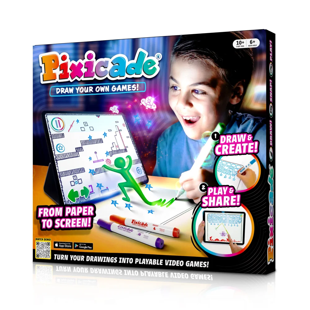 Pixicade Draw Your Own Video Games Kit