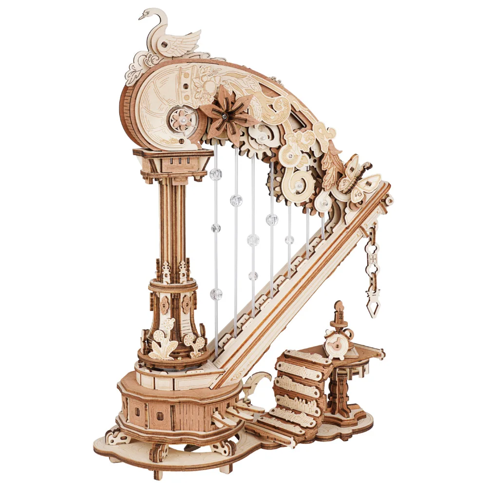 ROKR Magic Harp Wooden Music Box