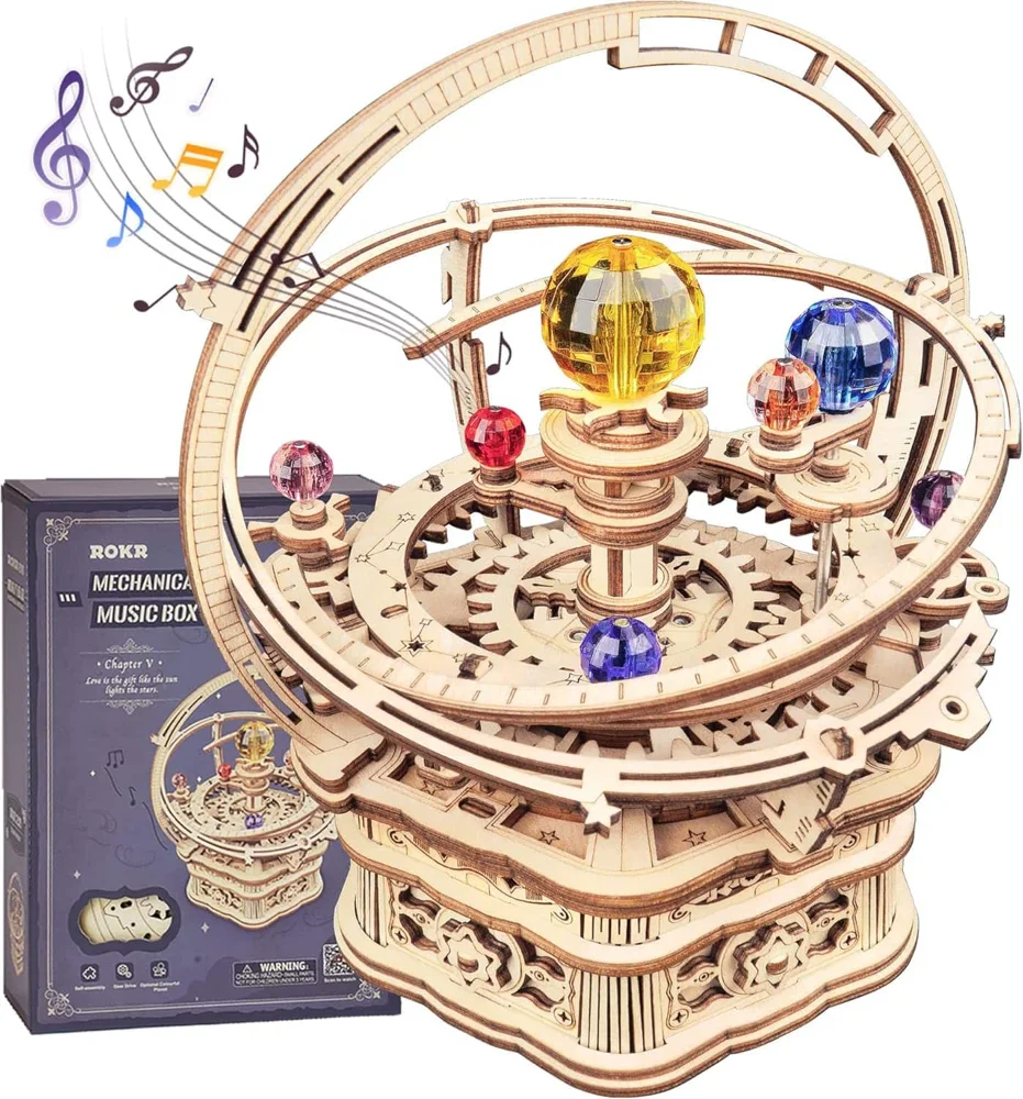 ROKR Starry Night Orrery Music Box