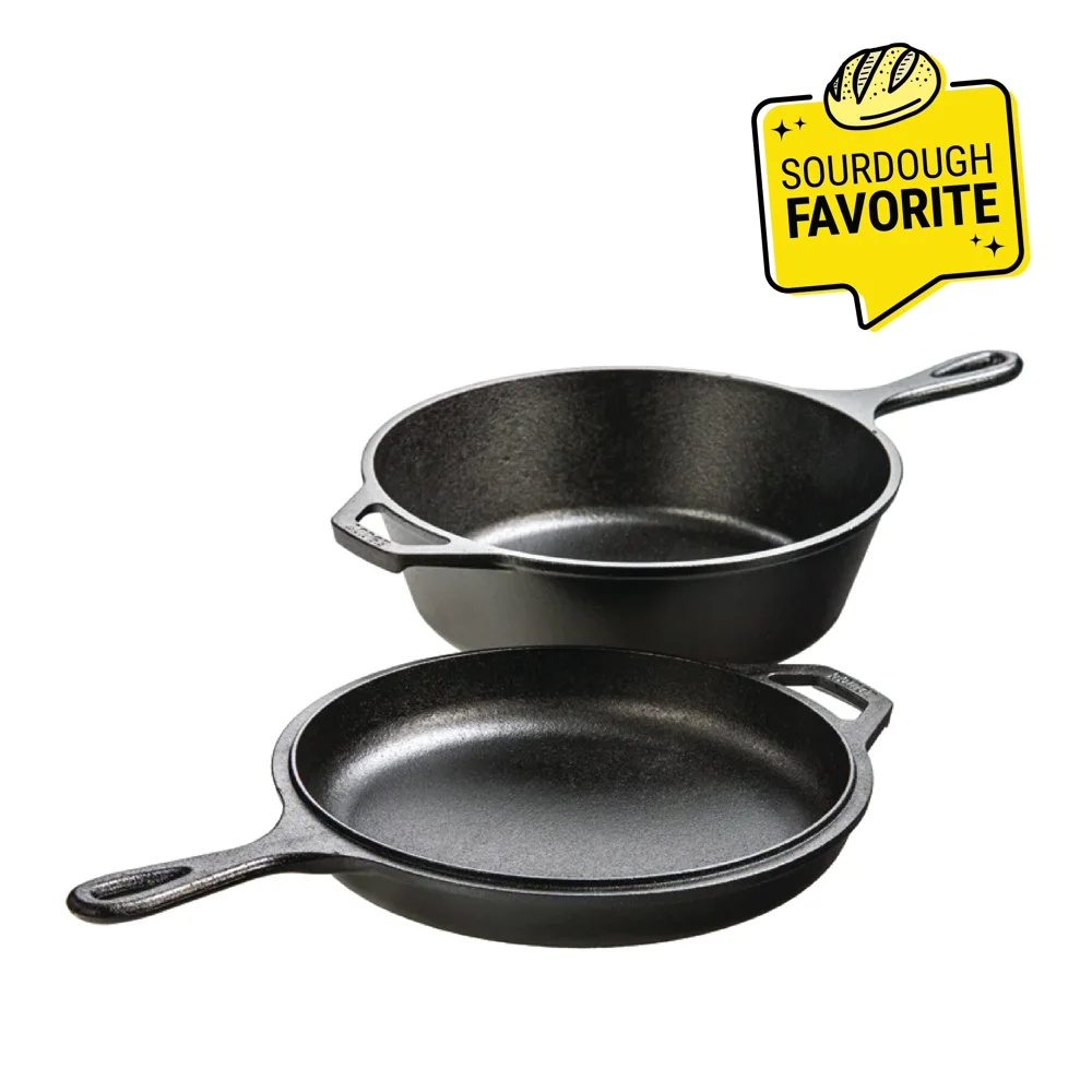 Lodge 3.2 Quart Cast Iron Combo Cooker