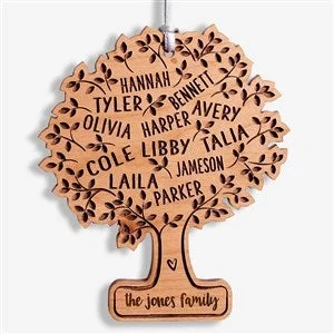 Personalization Mall Family Tree Of Life Wood Ornament