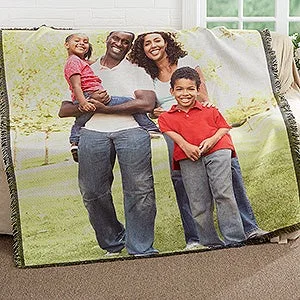 Personalization Mall Picture It! Family Photo Woven Throw